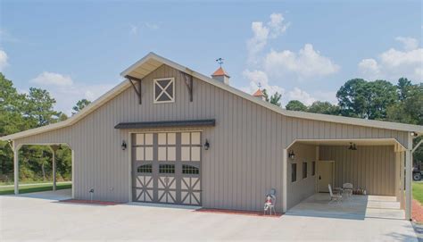 wood grain pole barn metal